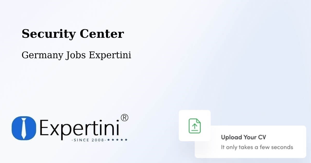 Security Center - Germany Jobs Expertini